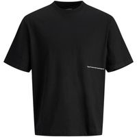 jack  jones camiseta 12273694 jorporto pattern tee ss crew neck black para hombre