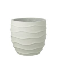 macetero exterior en ceramica blanca 405 x 405 x 38 cm