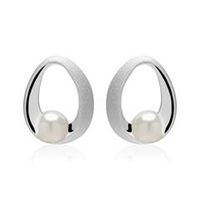 pendientes de plata 925 con perlas