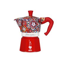 cafetera italiana bialetti dolcegabbana moka express 3 tazas aluminio termoplastico