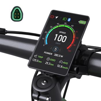 [EU Direct] Pantalla Varstrom VD04 0-9 Asistencia al Pedal Pantalla LCD Color de 3.5 pulgadas para Protocoloo PUEDE Cone