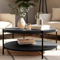 mesa de centro edduma madera gris o 80 cm clp
