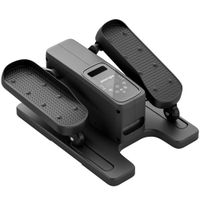sportnow mini eliptica electrica bajo escritorio con 12 niveles programas automaticos control remoto y pantalla led negro   aosom espana