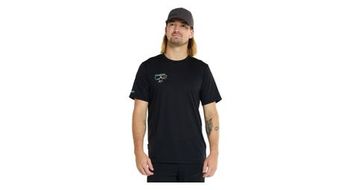 Dharco tech tee eddie negro maillot de manga corta para hombre