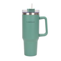 botella termica con pajita acero inoxidable 118 litros verde claro