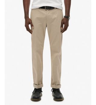 Superdry para hombre. M7011418A Pantalón Chino Premium Regular beige (31/32), Casual, Algodón