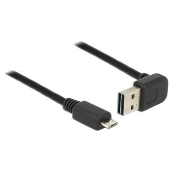 Cable USB 2.0 DeLOCK 1 m Negro Macho a Micro-USB B