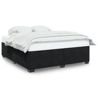 cama de matrimonio  cama de adulto  estructura cama sin colchon terciopelo negro 200x200 cm