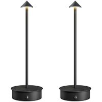 lamparas de mesa 10x10x30 cm negro