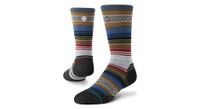 calcetines stance performance light wool crew negro   rojo