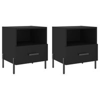mesitas de noche 2 uds madera ingenieria negro 40x35x475 cm vidaxl
