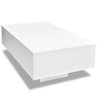 mesa de centro blanco brillante vidaxl