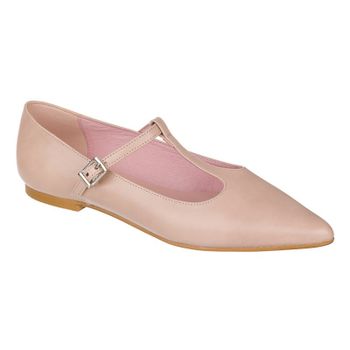 Bailarina rosa hebilla T