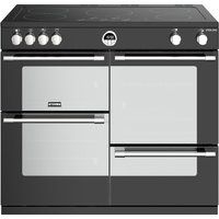 stoves sterling s1000ei bk 100 cm electric induction range cooker - black black