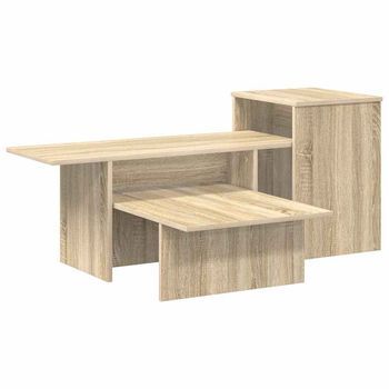 Mesa Consola | Mesa De Entrada Roble Sonoma 91,5 X 35 X 38,5 Cm