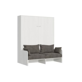 Cama Abatible 160 Vertical Kentaro Sofà Fresno Blanco