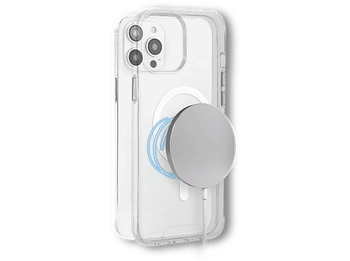 Funda móvil - ISY ISC-1110 Mag, Para iPhone 14 Pro Max, Trasera, Anillo magnético, TPU, Transparente