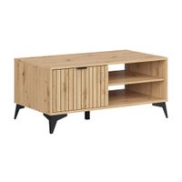 mesa de centro de 1 cajon wood tablero aglomerado revestido