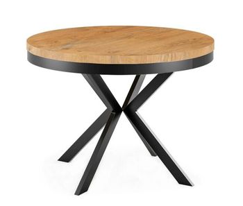 Mesa de comedor edder dt120 120x196x76 naranja