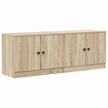Armario De Almacenamiento Para Cama Alta 2 Uds. Roble Sonoma Vidaxl