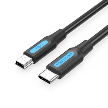 Cable Vention COWBF USB 2.0 Tipo-C a Mini-USB B 1m Negro 0,48 Gbit/s Níquel