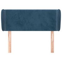 cabecero cama mueble de dormitorio de terciopelo oscuro 103 x 23 x 7888 cm azul m020007974