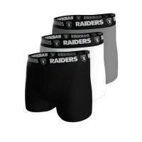 pack 3 calzoncillos boxer las vegas raiders nfl stretch cotton