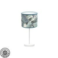 fabrilamp lampara de sobremesa argel 1xe14 blancohoja azul 17d