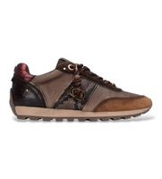 carmela para mujer 16423701-marron zapatillas de piel 164237 marron 40 plano cordones casual