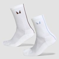mp stripe running socks 2 pack - milk chocolatedenim blue - uk 6-8