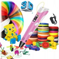 arzopa boligrafo inteligente 3d pantalla led 100m 20 colores rosa