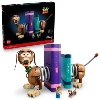 LEGO Disney Pixar Toy Story Sujetalibros de Slinky, Juego de construcción +18 años - 43301