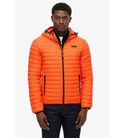 superdry para hombre m5012286a chaqueta hooded fuji lite naranja s casual poliester