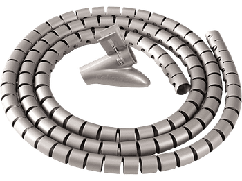 Organizador de cables - Fellowes CableZip, 2 cm diámetro, Longitud m, Plástico, Plata