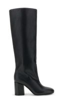 botas elasticas efecto piel black 38