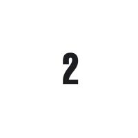 set 3 piezas pequenos numeros adhesivos 2 negro