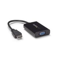 startechcom cable adaptador externo conversor hdmia a vga - 1920x1080 - conversor hdmi con salida de audio - adaptador de monitor vga a hdmi