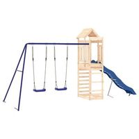 parque infantil  area de juegos de exterior madera maciza de pino