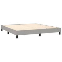 somier de laminas sobre patas estructura de cama 180x200 cm tela gris claro tdl0207182