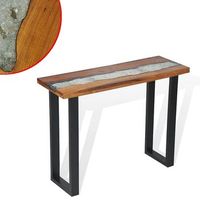 mesa consola  mesa de entrada  mesa auxiliar de teca 100x35x75 cm