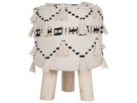 taburete  algodon beige