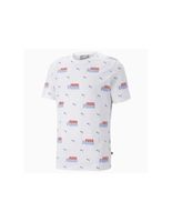 camiseta puma ess logo power aop blanco