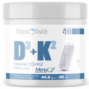 Natural Health Vitamin D3 4000ui + K2 90 Cápsulas