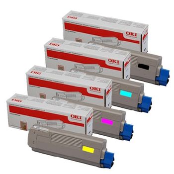 Original Multipack OKI C610DTN Printer Toner Cartridges (4 Pack) -44315308
