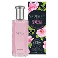 yardley blossom and peach eau de toilette spray 125ml