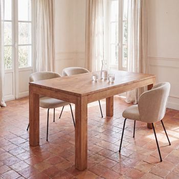 Mesa de comedor de sheesham macizo de 160 cm