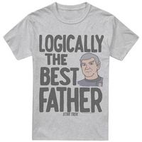 star trek camiseta logically the best father para hombre