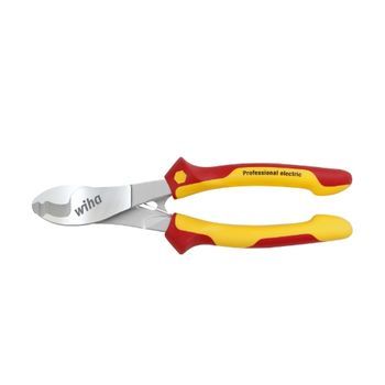 Wiha Alicates Para Corte De Cables Professional Electric Con Resorte De Apertura Conectable Y Desconectable (43666)