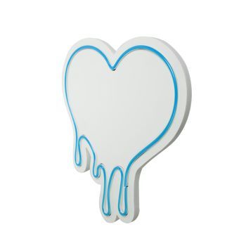 Iluminación Led Decorativa De Plástico Melting Heart Azul