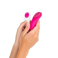 cala fucsia - vibrador clitorial con control remoto y 9 modos de vibracion fijacion con iman - platanomelon